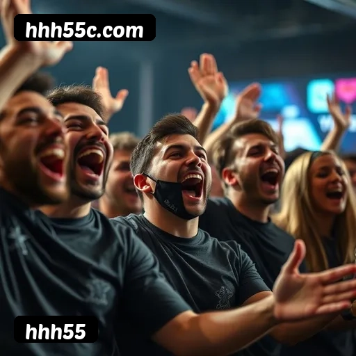 App hhh55 para iOS e Android — interface mobile, login biométrico e PIX integrado